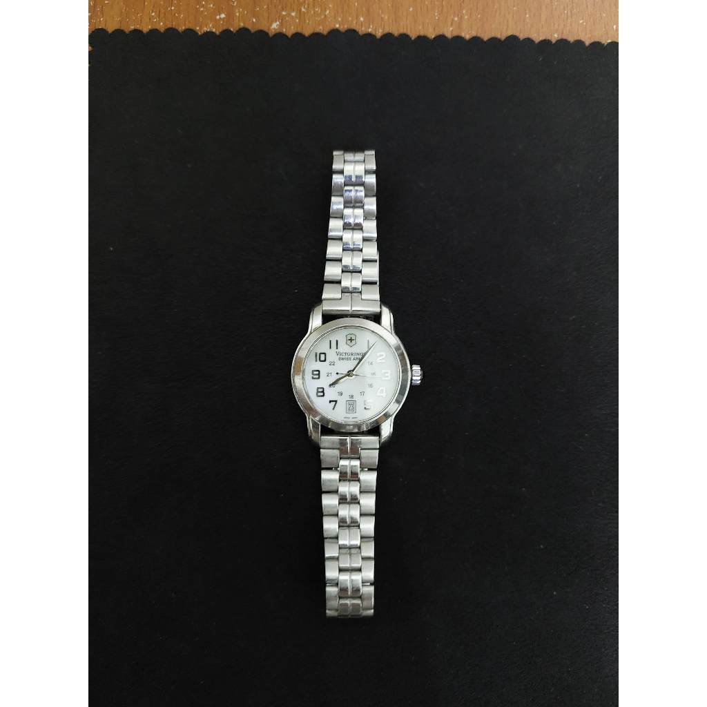 瑞士製 Victorinox Swiss Army 瑞士維氏 瑞士刀 珍珠母貝 軍錶 腕錶 手錶