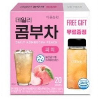 韓國 DaNongWon 乳酸菌康普茶 水蜜桃 10入 隨身包 辦公室飲品
