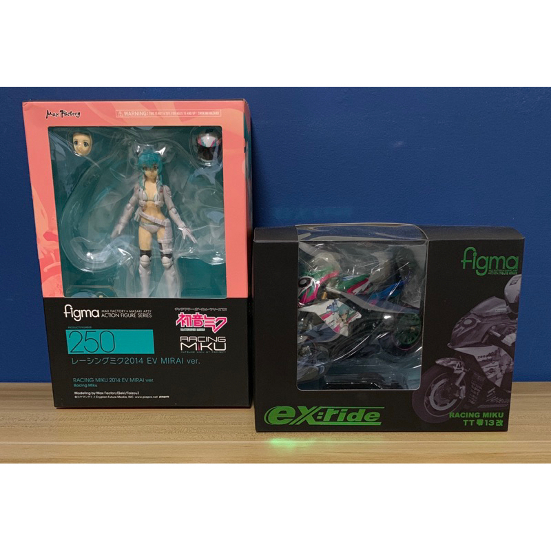 日版全新figma 250 + ex:ride RACING MIKU TT-零13改 2014 機車 賽車初音 Mik