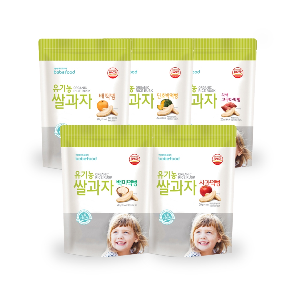 韓國 bebefood寶寶福德 米餅-5入組 副食品 寶寶米餅