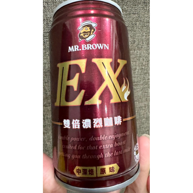 金車 伯朗 EX雙倍濃烈咖啡 330ml 咖啡 鐵罐