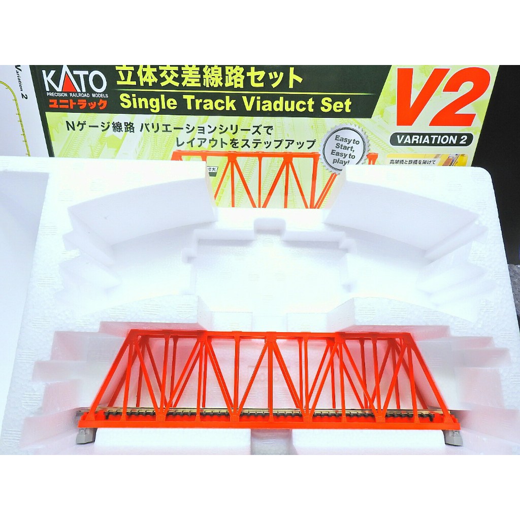 全新 KATO 20-430 S248T 單線 鐵橋 紅色 248mm V2拆出 N規 1/150軌道鐵道模型A226