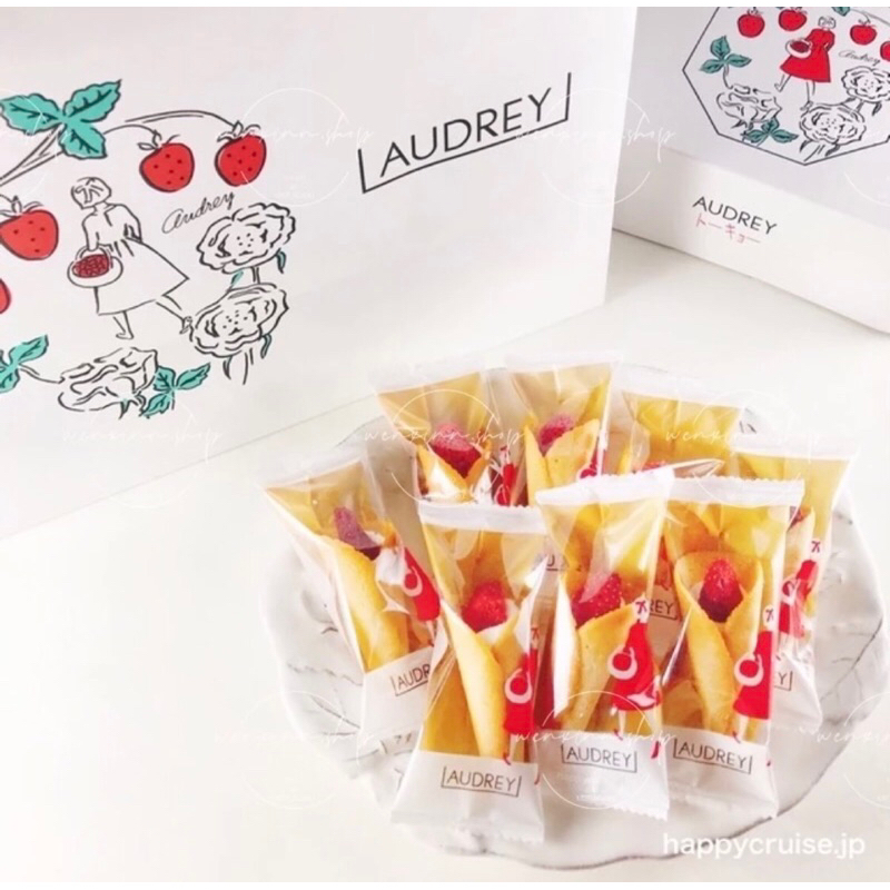 日本🇯🇵東京車站 超人氣排隊爆款!日本AUDREY 奶油草莓花束餅乾禮盒 8入現貨