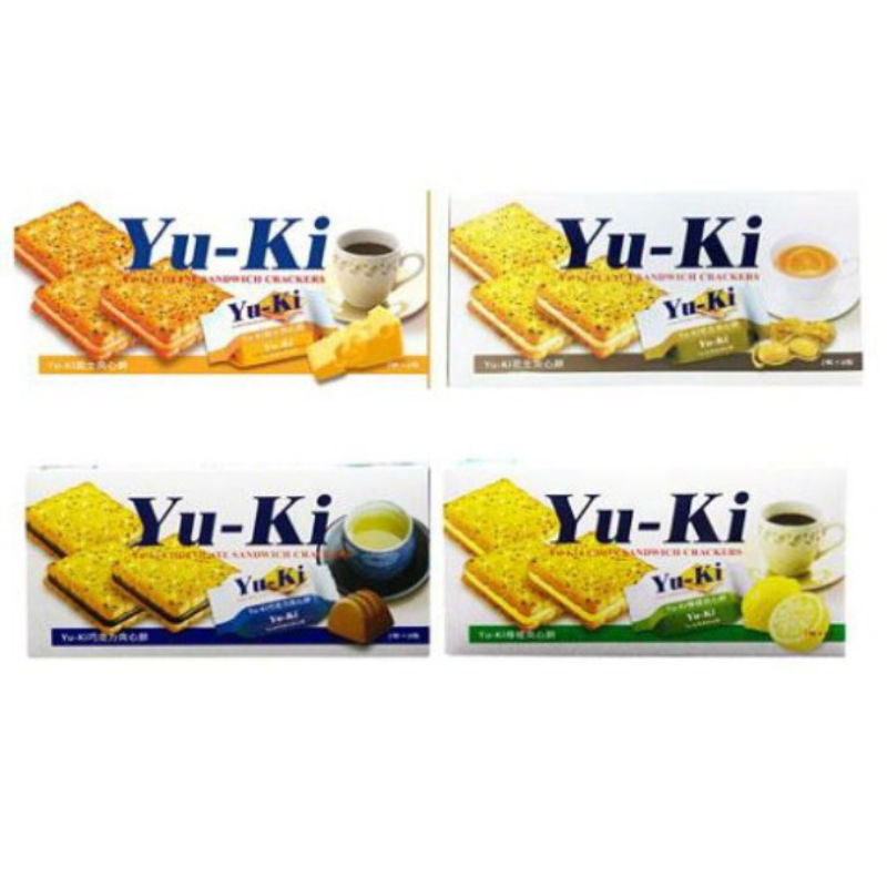 Yuki，夾心餅，花生，起司，檸檬，150克，有效期限2024/07