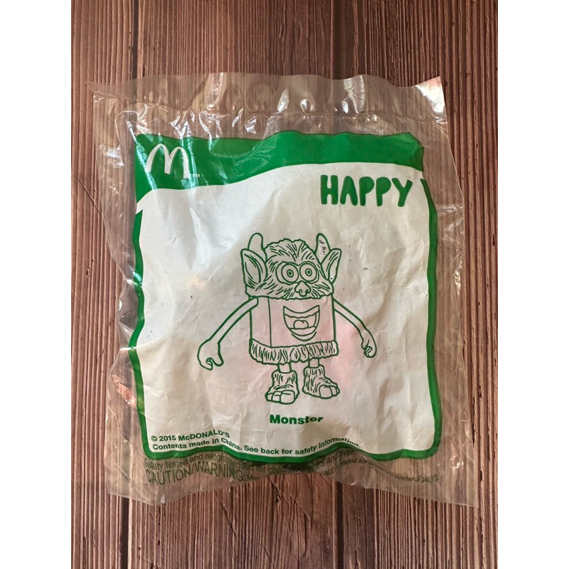 早期收藏 麥當勞玩具 2015年 怪獸 Monster Happy 兒童餐 童年回憶 復古懷舊 雜貨文具