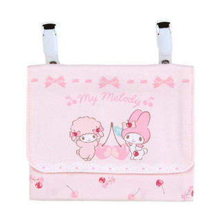 Sanrio 三麗鷗 日本製 棉質口袋夾包 零錢包 收納包 美樂蒂