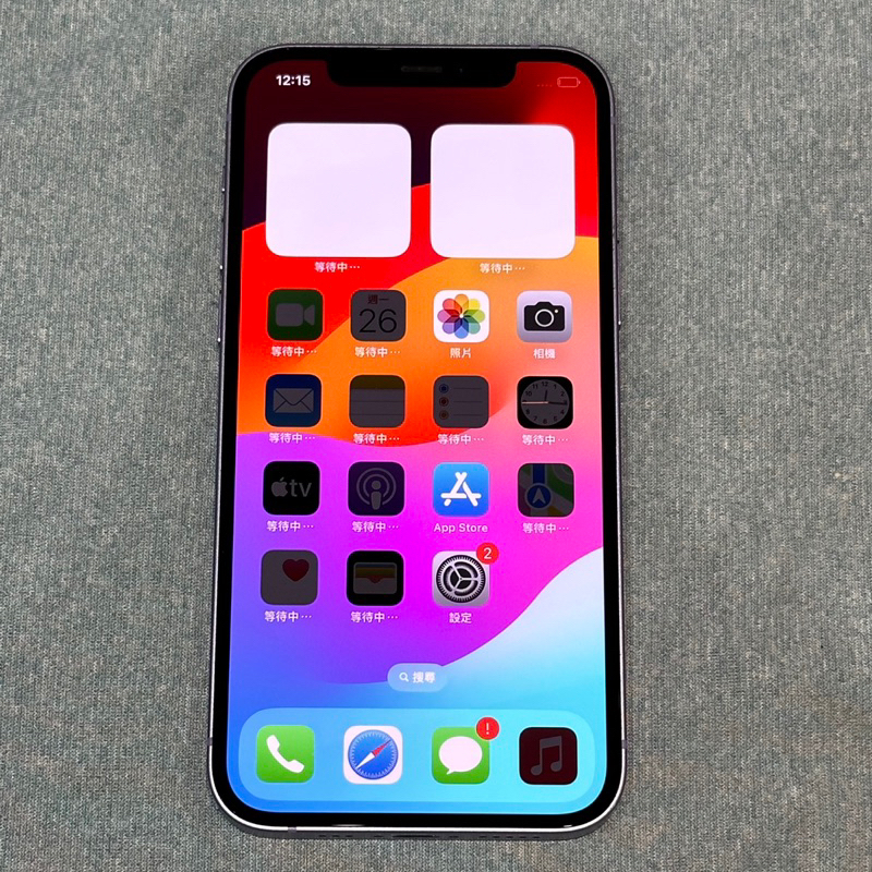 iPhone 12 128G 紫 功能正常 二手 IPhone12 i12 6.1吋 蘋果 apple 換過電池 台中