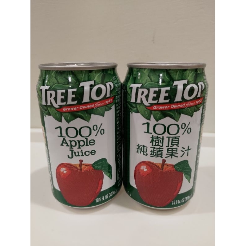 TREE TOP 100% 樹頂100%純蘋果汁 320毫升 蘋果汁 果汁 早餐 野餐 露營