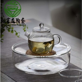 紅芳庭【玻璃 壺承】日式 玻璃茶承 茶具 耐熱玻璃 建水 茶水分離 泡茶盤 透明 茶壺 水方 泡茶用具