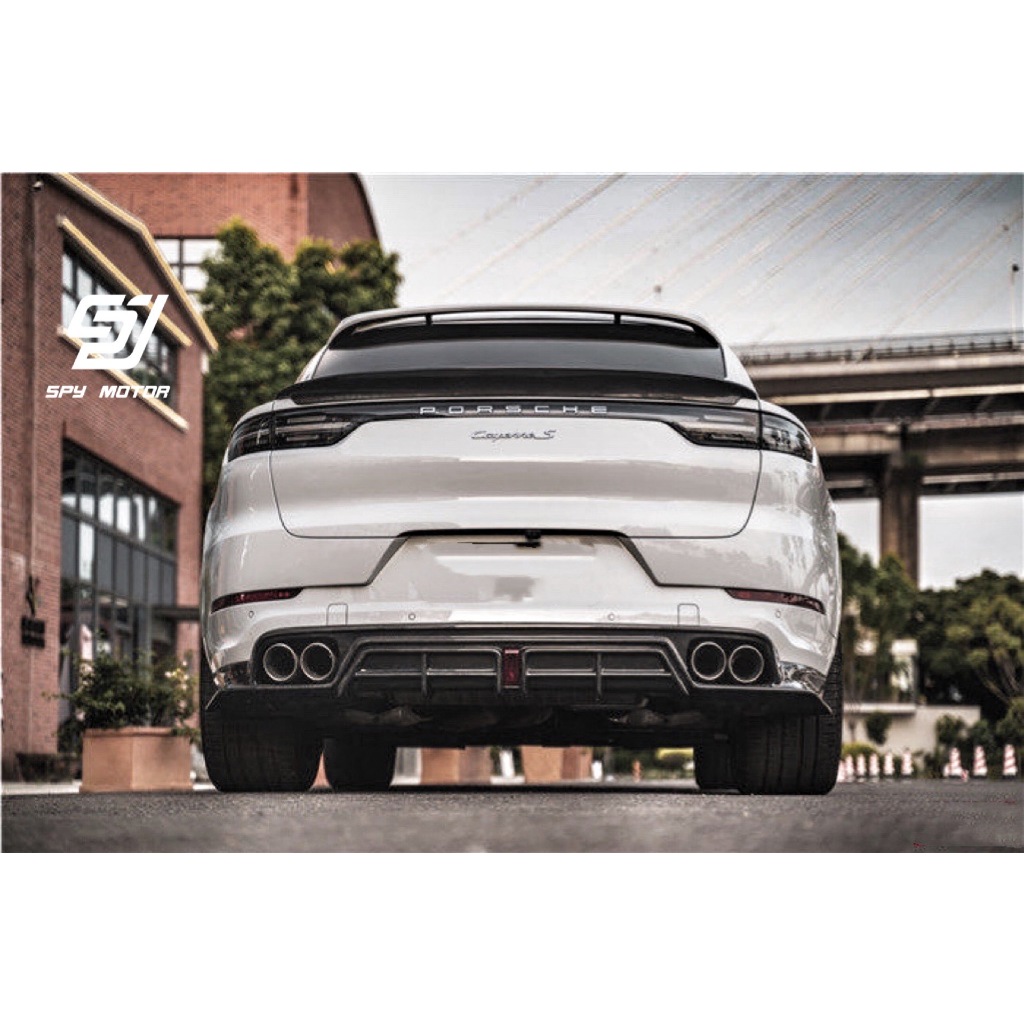 【SPY MOTOR】保時捷 Porsche Cayenne coupe 碳纖維後下巴