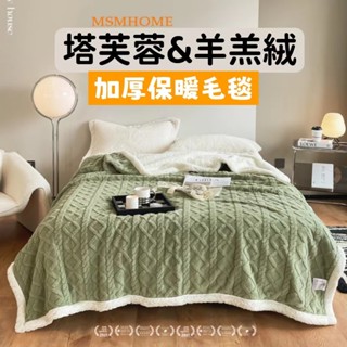巨邦📣臺灣現貨🚀塔芙絨毛毯批發 羊羔絨雙層冬季加厚保暖毯子純色午睡辦公室蓋毯