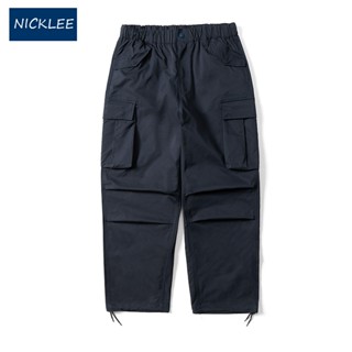 NICKLEE 日系COOLMAX吸濕排汗涼感雙褶闊腿機能傘兵工裝褲364