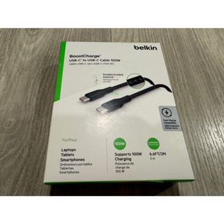 Belkin Braided USB-C 2.0 100W 傳輸線2M (全新)