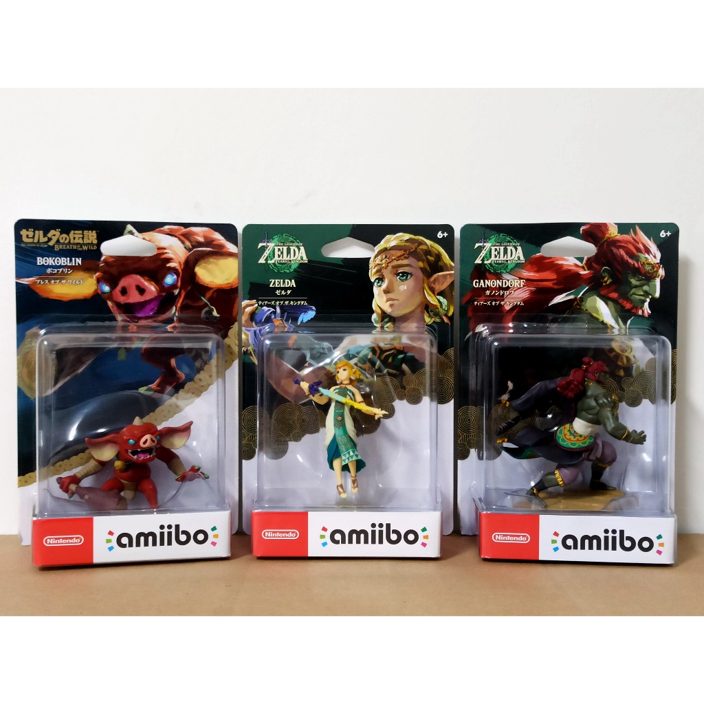 【果果鋪】任天堂 Switch amiibo 薩爾達傳說 王國之淚 大亂鬥 加儂多夫、薩爾達公主、哥布林│日版 公仔