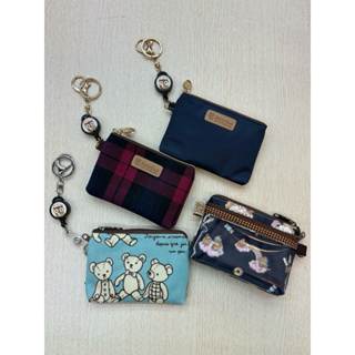 (新增多色可選) Dolly Club高質感格紋、純色系列、防水系列~伸縮釦卡夾零錢包、悠遊卡夾、證件夾