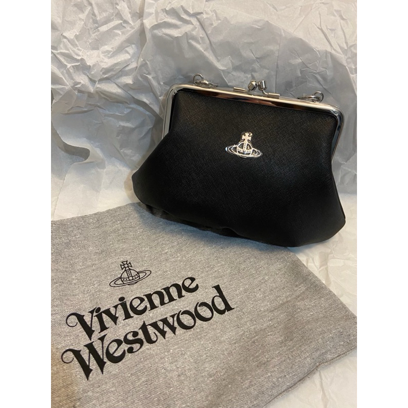 《預購》Vivienne Westwood 黑銀十字紋口金包🪐西太后💗