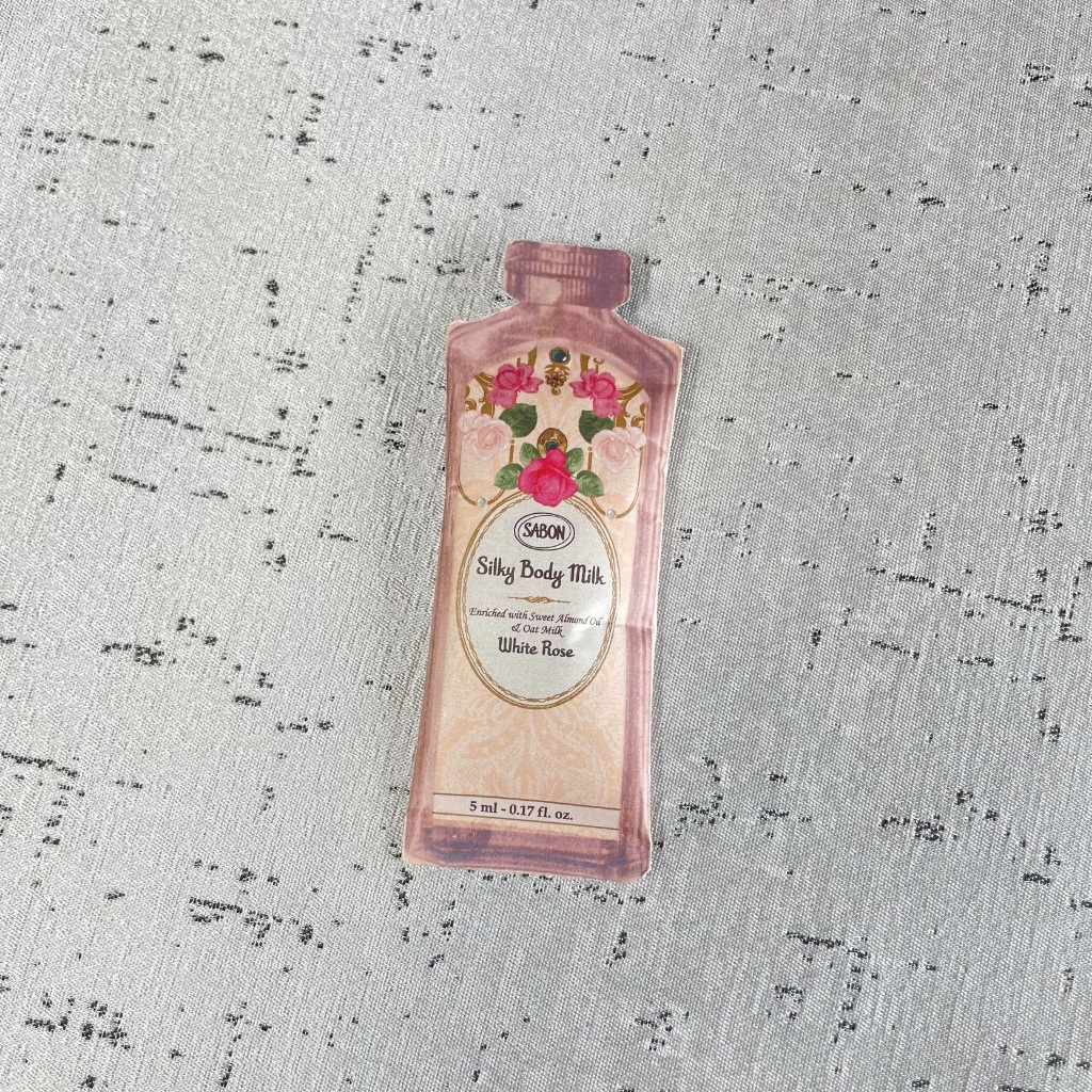 SABON 白玫瑰 絲綢身體乳液 5ml 限量香氛 效期至2026/07 乳液 2403