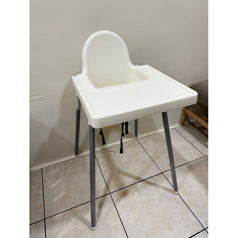 IKEA高腳椅附托盤ANYILOP 寶寶餐椅 IKEA餐椅（白）保留中