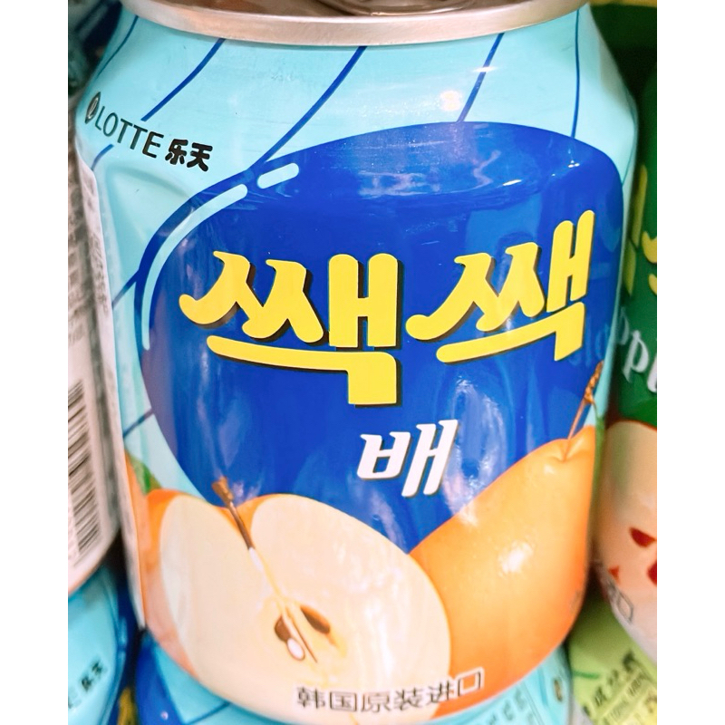 【亞菈小舖】韓國零食 樂天 水梨汁 283ml【優】