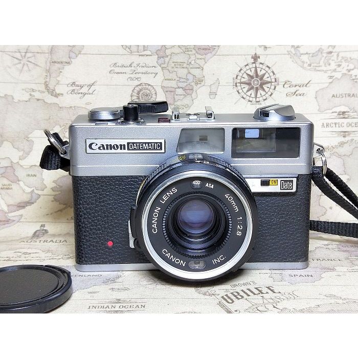 【跳蚤小舖子】完動美品 Canon Datematic  40/2.8   旁軸底片相機