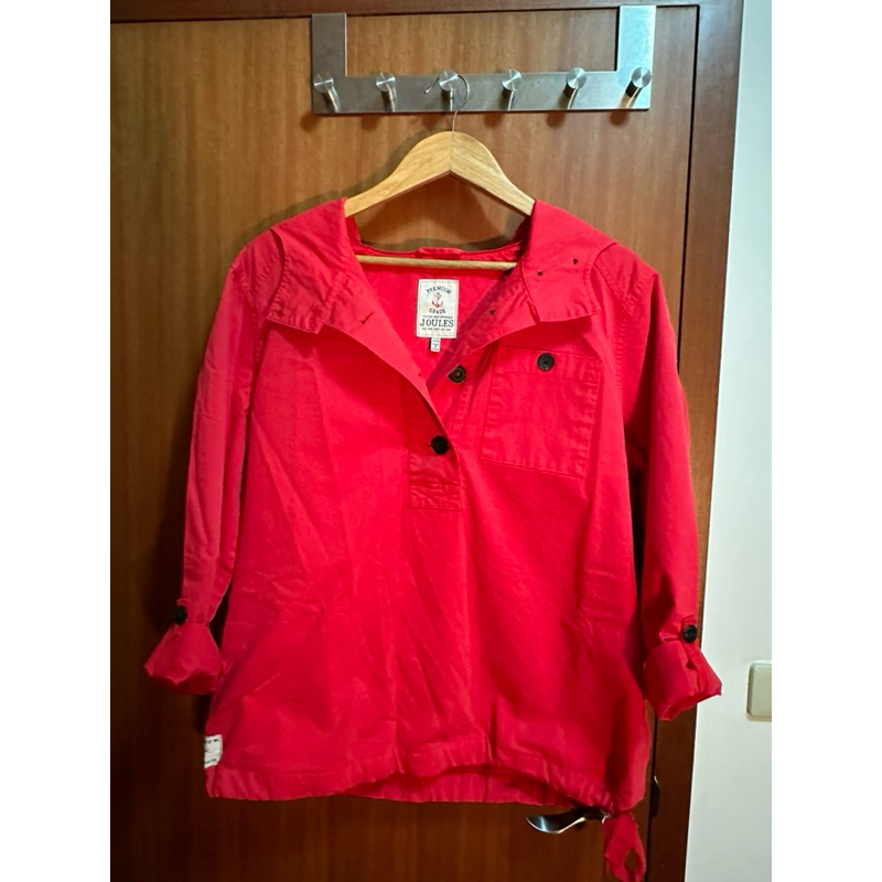 [Joules] 全新 外套 官網購入 Red Embleton Hooded Pop Over Jacket UK14