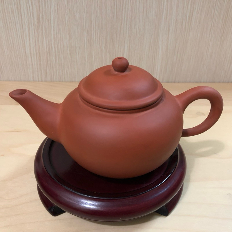 老壺王 台灣製 鴿嘴 標準壺 鶯歌陶瓷 茶壺 茶具 紫砂壺 早期紅泥10杯紫砂壺