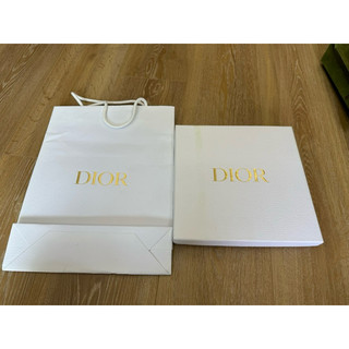正品Dior 迪奧精美包裝紙袋緞帶紙盒-圍巾飾品用