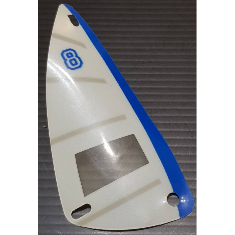 樂高 x66 6351 藍色 白色 透明 印刷 三角 帆 船帆 帆布 衝浪 塑膠 配件 絕版