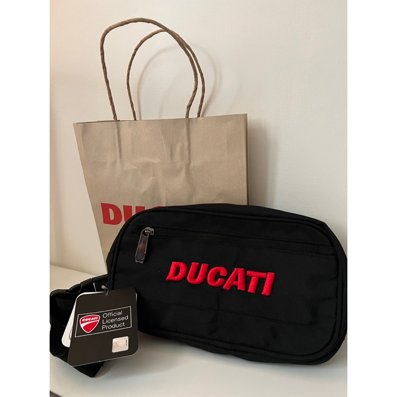 Ducati防撥水刺繡重機側背包