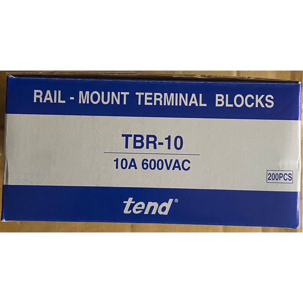 【原廠保固】TEND天得 TBR-10 TBR10 軌道式端子盤 端子台 一盒200P
