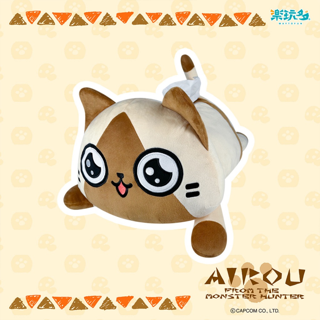 魔物獵人 AIROU 艾路 面紙套 面紙盒 抱枕