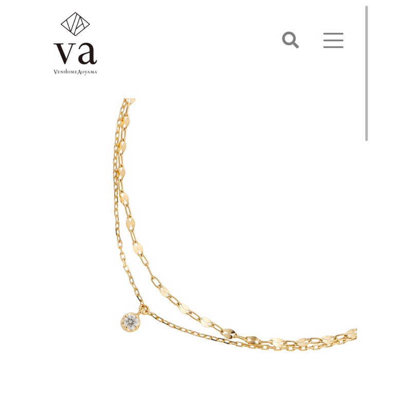 va-k18鑽石雙鍊手鍊（2分鑽）
