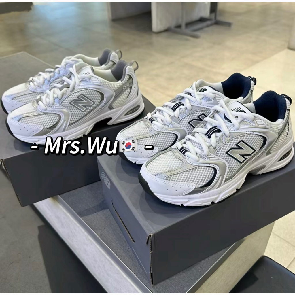 💕韓國連線👟 新款白銀 灰銀 情侶鞋 運動鞋 增高鞋 復古休閒鞋 男鞋女鞋 MR530SG MR530AD