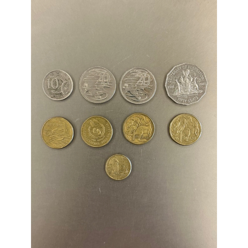 【H2Shop】澳洲 澳元 錢幣 硬幣 5,10, 20, 50c cent 1,2元 女皇頭 伊莉莎白二世女王 附圓盒