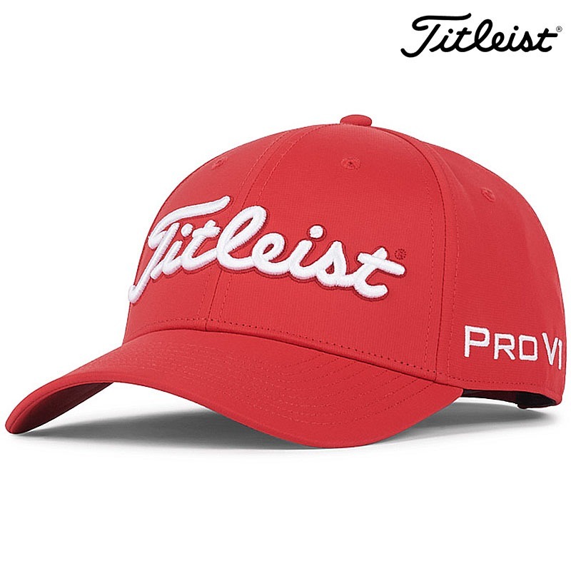 【全新】Titleist 2024龍年紀念球帽(紅/白logo) Titleist高爾夫男女運動球帽 男士Golf透氣帽