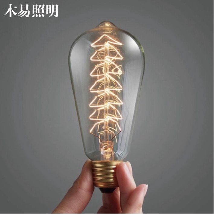 『台灣24H出貨』復古 ST64 愛迪生鎢絲  LED 復古 暖黃 E27裝潢燈泡 氣氛燈泡 工業風燈 保固一年
