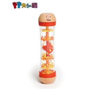 德國Hape 木製雨聲安撫音樂沙鈴(紅) 寶寶玩具 嬰兒玩具 訓練抓握 原廠公司貨 寶寶共和國