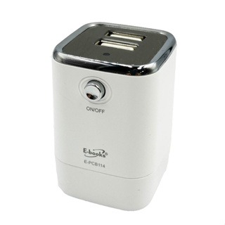 Ebooks 獨立開關2孔USB充電器 2.5A 充電器