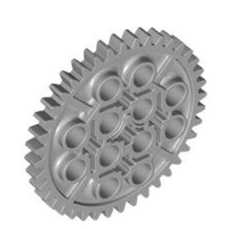 &lt;樂高人偶小舖&gt;正版LEGO 科技零件T6 齒輪 40齒 淺灰 大齒輪 34432