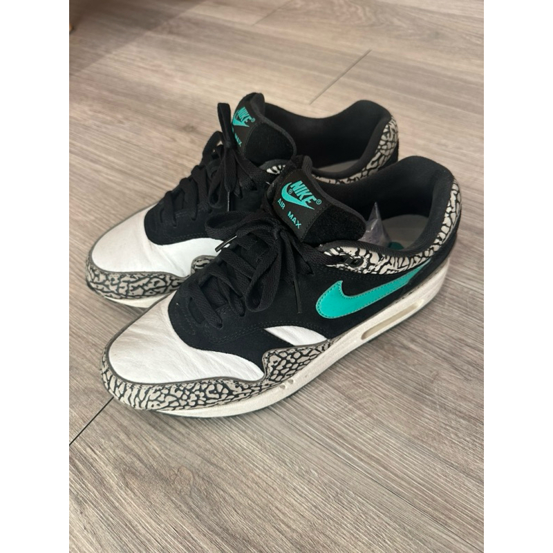 極新美品NIKE AIR MAX 1 PREMIUM RETRO ATMOS 爆裂紋 9.5蒂芬妮 908366-001