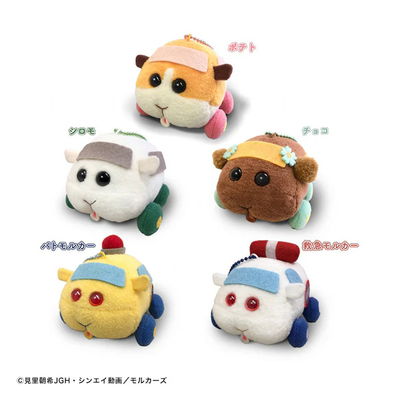 【狸花舖】 全新 PUIPUI 天竺鼠車車 正版 日版 趴娃 趴趴 團子 布偶 馬鈴薯 西羅摩 巧克力 巡邏車 救護車車