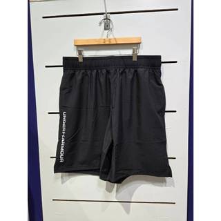 【清大億鴻】UNDER ARMOUR 男款 Woven Wdmk 運動短褲 黑色1383356-001