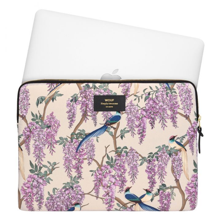 西班牙 WOUF 筆電包 蘋果筆電包 MacBook 15'' Sleeve 輕薄筆電包 紫藤花