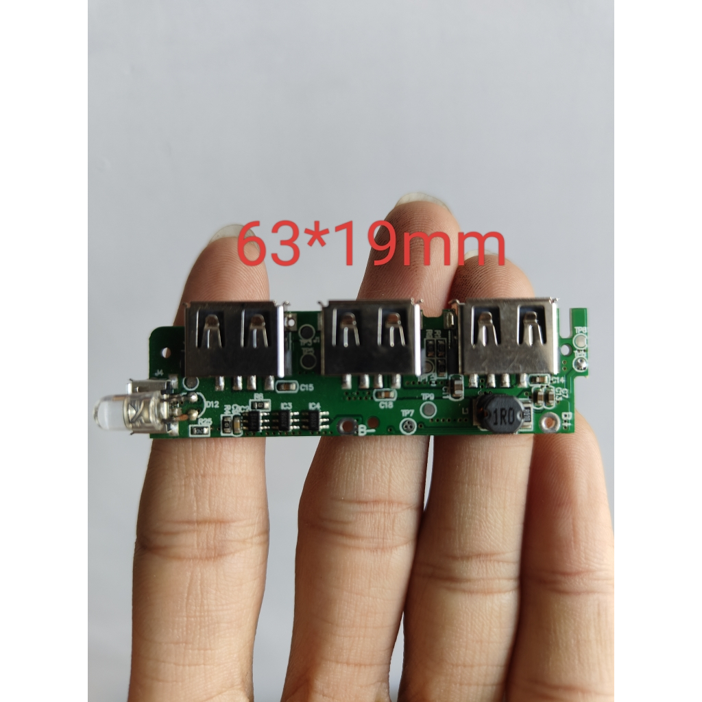 002 DIY IP5108E Micro usb輸入 三USB輸出 全新升壓版  電路板 充電寶電路板 2.1A放電