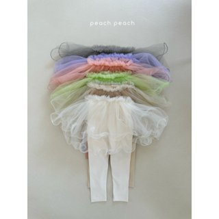 miss mini 韓國童裝 peach peach 24春裝 6色必備夢幻 雪紡紗裙 褲裙 女童