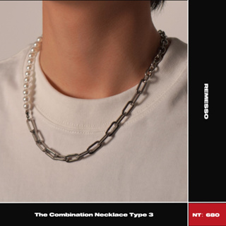 Remesso Design｜N15 Combination Necklace Type 3 純鋼珍珠組合項鍊