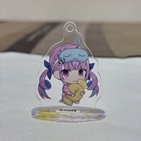 日版 正版 HOLOLIVE 湊阿庫婭 虛擬YouTuber Lawson限定 Q版 壓克力立牌 吊飾擺飾 二手現貨實拍