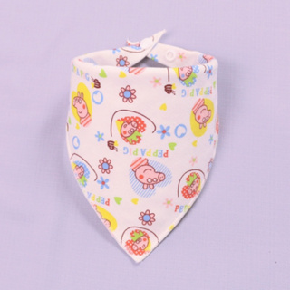 粉紅豬小妹/ 佩佩豬🐷(豬)口水圍兜 可愛口水巾 嬰兒圍兜 寶寶三角巾