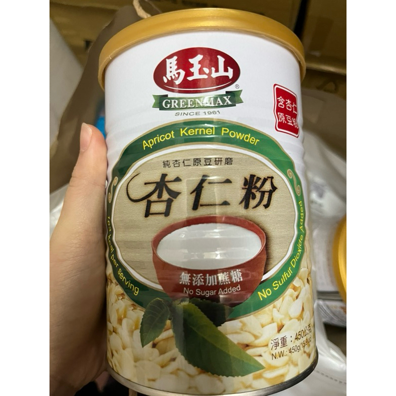 馬玉山 杏仁粉 罐裝 450g 無糖