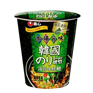 韓國農心杯麵 海苔風味 Nongshim 辛拉麵 農心 泡麵 杯麵 海苔麵 沖泡即食 露營 消夜 獨享杯 麵